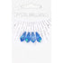 4Pcs Teardrop Shape Crystal Pendants (available in 3 colours)
